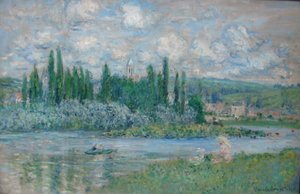 ヴェトゥイユからの眺め 作： Claude Monet